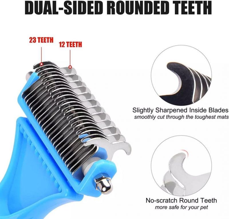 Factory Wholesale Pet Grooming Comb Dog Hair Brush Pet Dog Cat Rake