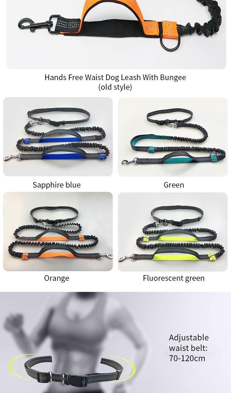 2022 New Product Running Walking Dog Leash Comfortable Smooth Texture Reinforced Traction Rope