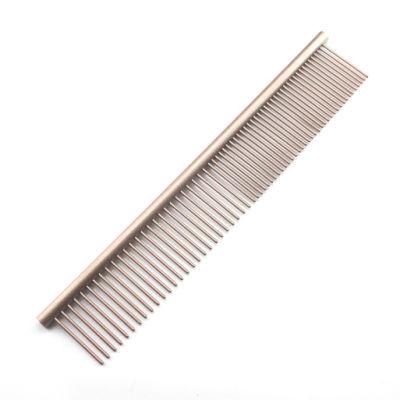 Factory Wholesale Dematting Stainless Steel Multiple Colors Pet Flea Comb