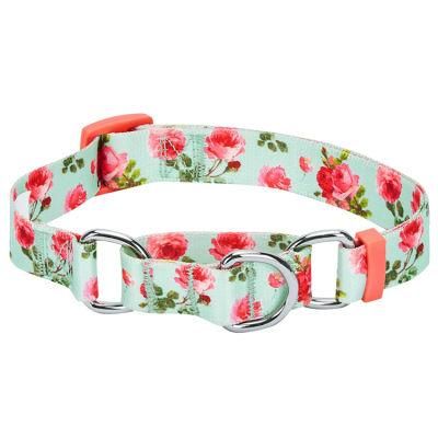 Custom Logo Printed Pattern Martingale Dog Collar