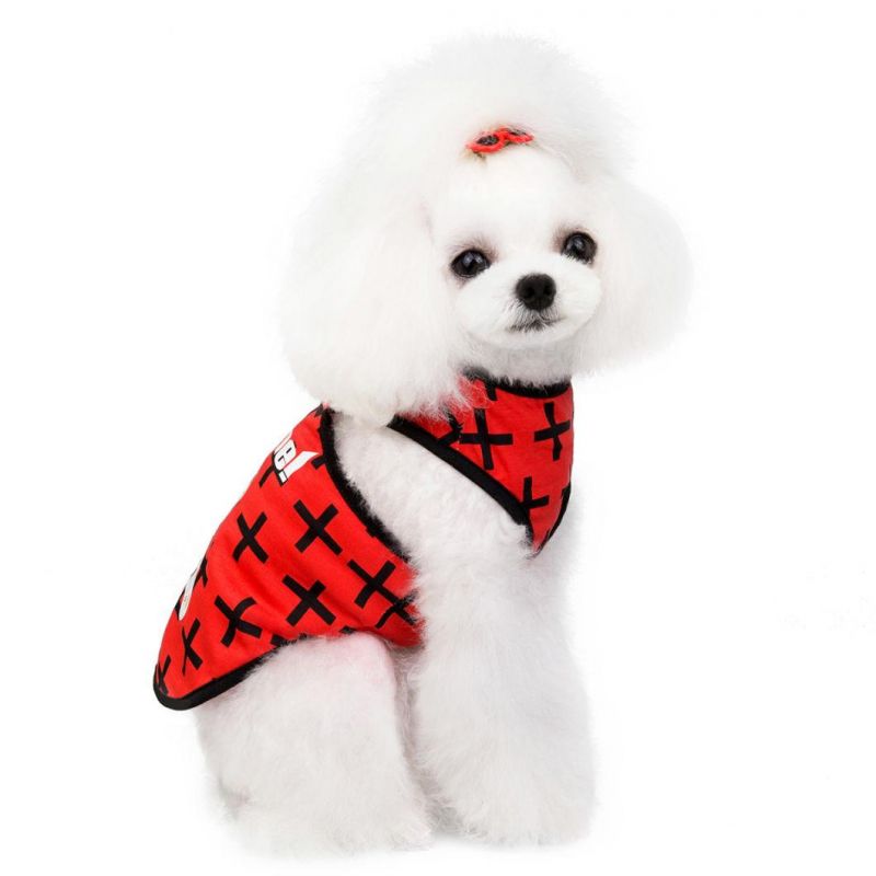Spring and Summer Colorful Stripe Pet Vest Accessories New Pet Clothes