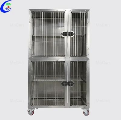 Vet Equipment Stainless Steel Cat Condo Cage