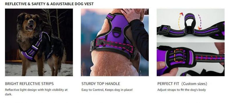 All Weather Use Reflective Comfortable Dog Harness