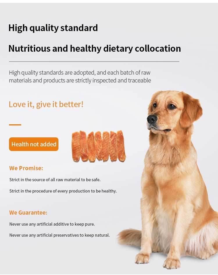 Wholesale Pet Food Duck Breast Jerky Natural Real Meat with High Protein OEM Dog Snacks Supplier