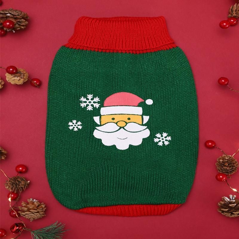 Christmas Holiday Sweater Knitted Acrylic Dog Accessories Apparel Pet Clothes