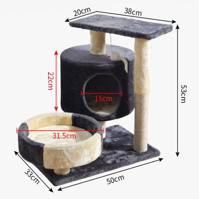 China Manufacture Luxury New Cats Climber Tower Hammock Cat Tree