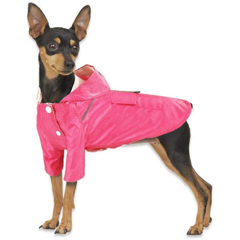 Ropa Impermeable PARA Perrosreflective Waterproof Dog Jacket Dog Raincoat Dog Rain Poncho W. Pocket Dog Garment