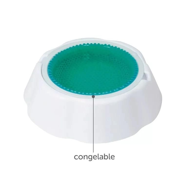 Chilled Pet Cooler Bowl Summer Pet Cooling Feeding Bowl