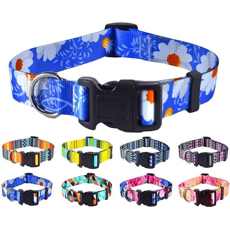 Sublimation Beautiful Flowers Pet Collar