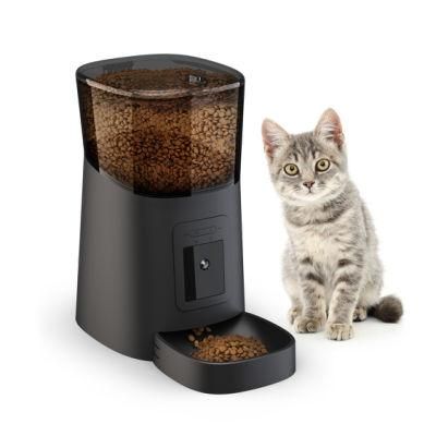 Auto Pet Dry Food Dispenser with APP Control Automatic Cat Puppy Feeder with Stainless Steel Bowl