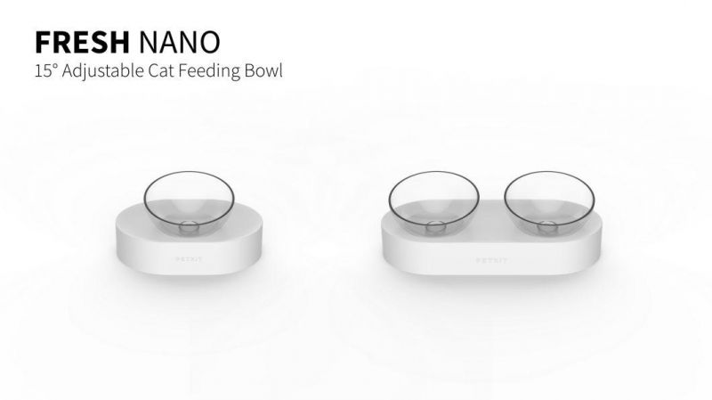 Fresh Nano Double Cat&Dog Bowl with The Raised Stand