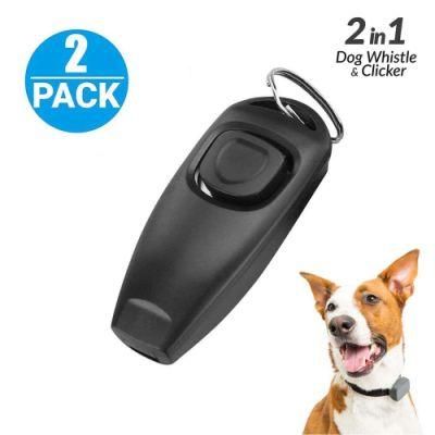 Dog Whistle and Clicker 2 All in One for Training and Playing Dog Products