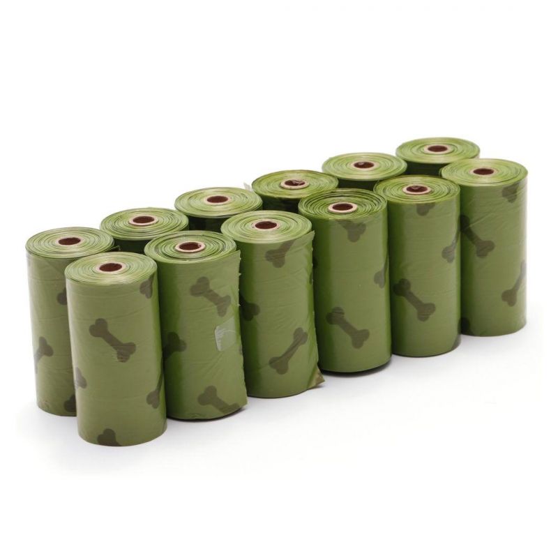 in Stock Biodegradable Dog Poop Bag 20 Rolls/Box Compostable Pet Waste Bags