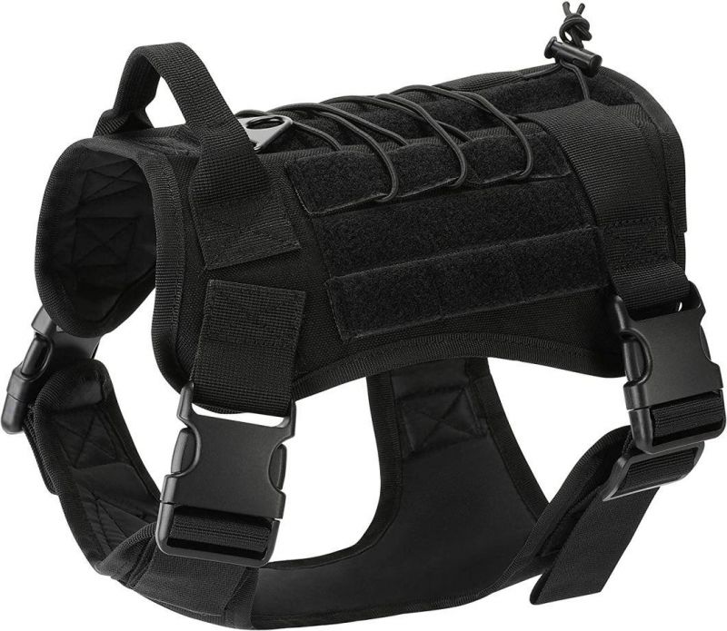 Military Training Vest Harness Comfortable Adjustable Nylon Dog Vest