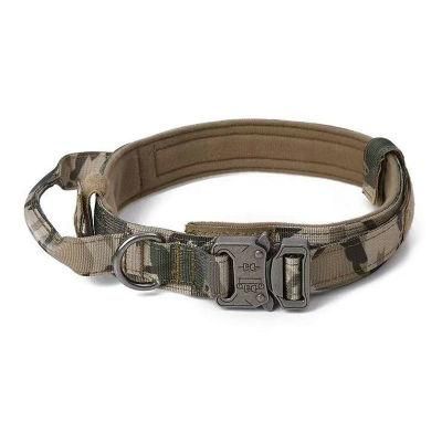 Manufacturer Wholesale Multi-Design Adjustable Nylon Walking Camouflage Portable Collars for Dogs