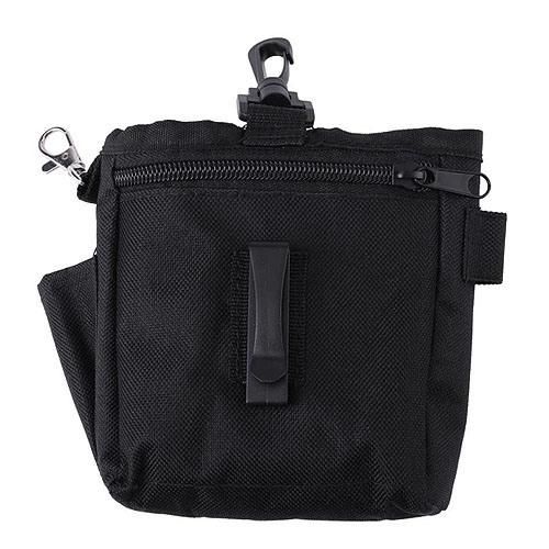 Dog Treat Bag, Pet Obedience Training Waist Pouch Small Dog Bait Holder with Poo Bags Dispenser Animal Walking Snack Container for Dogs