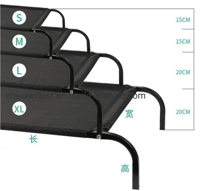 Custom Pet Bed Teslin Breathable Dog Camp Bed Summer Outdoor Breathable Moisture-Proof Folding Bed Supplier