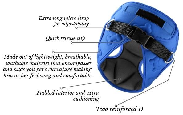 Comfort Fit Pets No Pull Small Dog Harness Vest Dog Harness