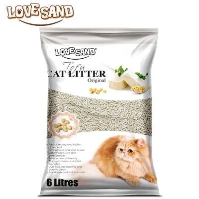 Flushable Plant Orginal Tofu Cat Litter Pet Product