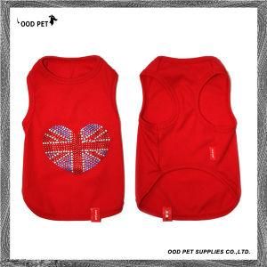 Union Jack Crystal Design Pet Clothes Dog Tees (SPT6009)