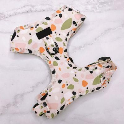 2022 Dog Harness Manufacturers Adjustable Wholesale Custom Design Sublimation Pet Dog Strap Harness Luxury Dog Harness