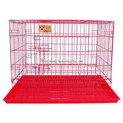 Large Metal Transport Dog Kennel Pet Squirrel Dog Cages with Tray and Lock
