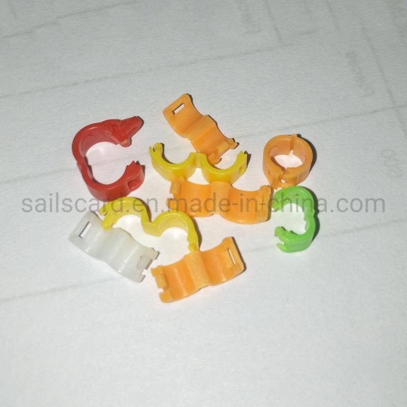 2.7mm/3mm/4mm/4.5mm/5mm Plastic Clip Bird Ring with 6 Color