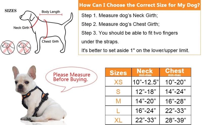 Dog Training Harness with Soft Padded Handle Easy Control and Visible at Night