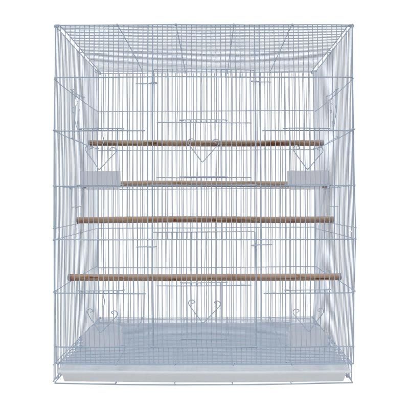 in Stock OEM ODM Black White Pet Carrier Wholesale Bird Cage Parrot Cage