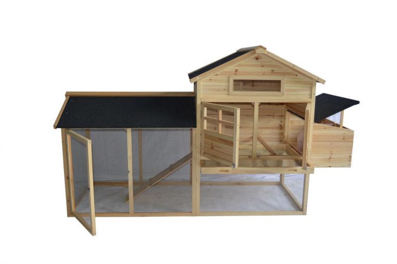 Clear Lacquer Wooden Chicken Coop Chicken House Chicken Cage