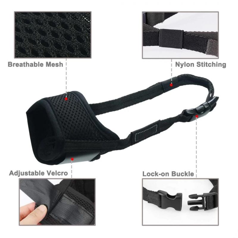 Breathable Mesh Dog Muzzle Anti Bark Mouth Mask Pet Mouth Cover
