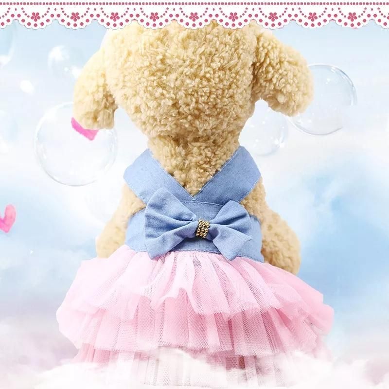 Wedding Princess Dog Dress for Small Medium Dogs Girl and Cats