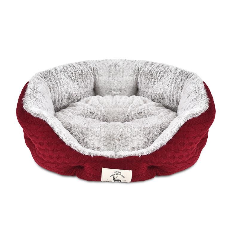 Wholesale Warm Comfortable Woven Knitted Fabric Pet Bed