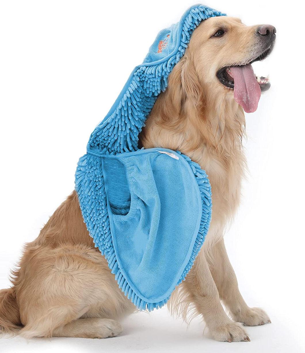 Thick Microfiber Puppy Towel Machine Washable Dog Blanket