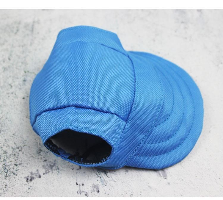 Dog Clothing Accessorized with a Baseball Duck Tongue Sunshade Hat