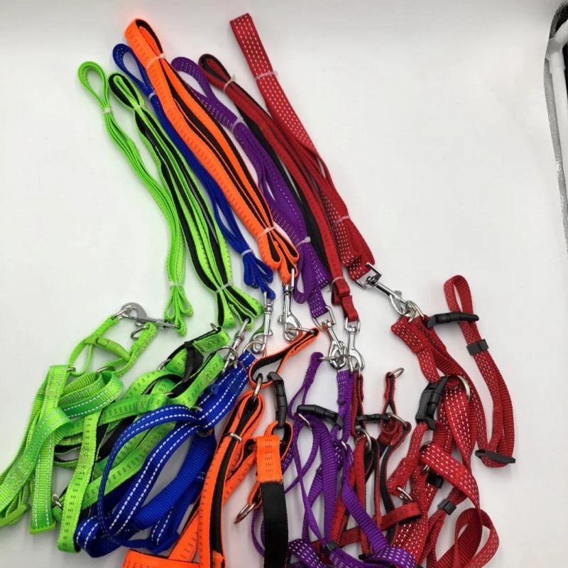 Dog Products, Wholesale Designer Custom Durable Rope Reflective Nylon Metal Hook Pet Dog Leash