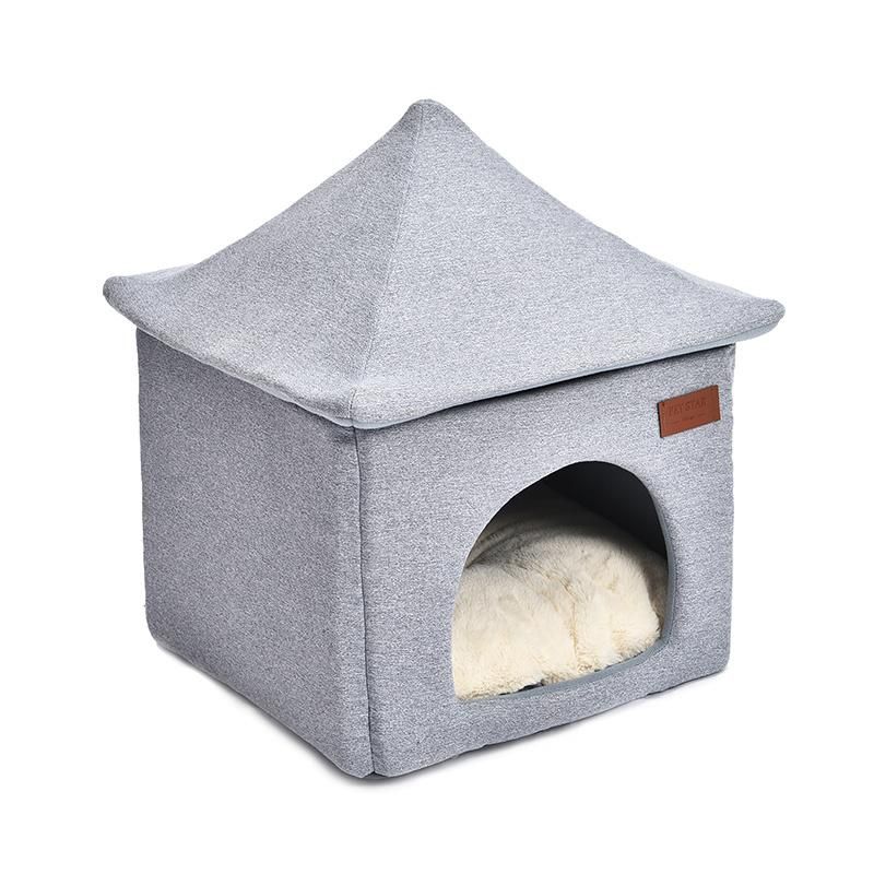 Two Ways Use Detachable Cat Dog Puppy Pet Bed House