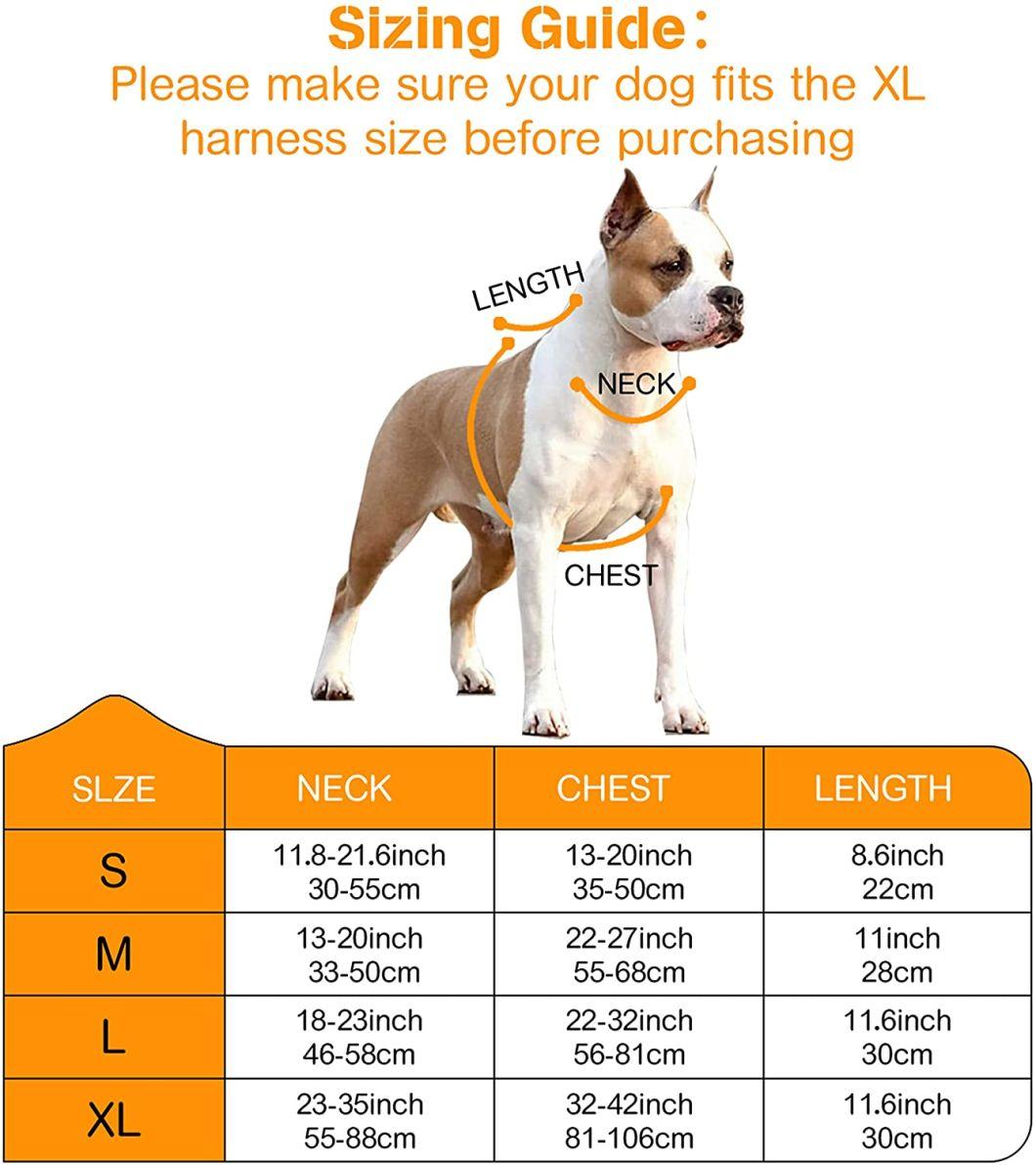 Dog Harness with Bright Bold Color and Reflective Straps