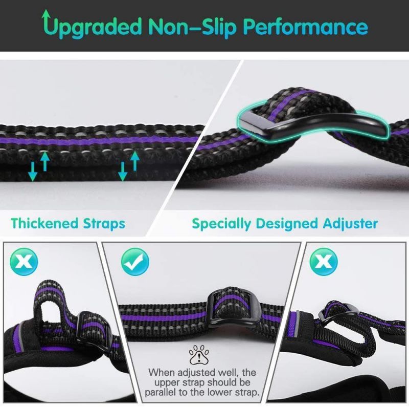 Custom Reflective No Pull Pet Dog Harness Breathable and Adjustable Pet Vest