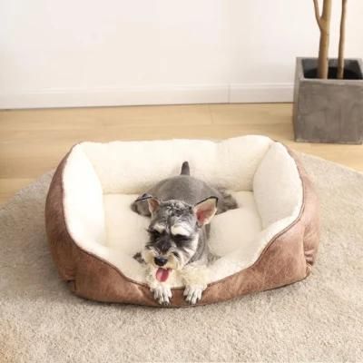 Super Soft Dog Cat Fluffy Pet Bed for All Season Machine Wash &amp; Dryer Friendly