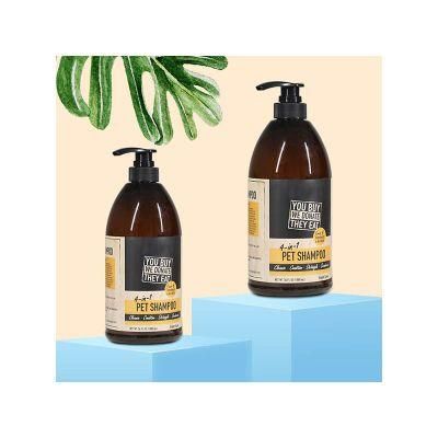 Classic Style Dog Shampoo Bottle 1 L Brown Pet Shampoo Natural