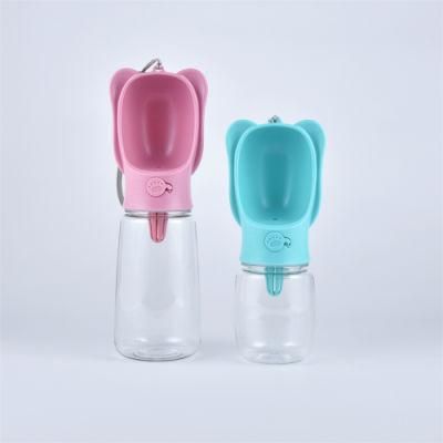 Plastic Convient Portable Water Feeding Bottle and Bowl