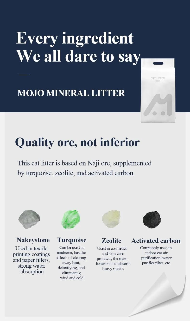 Yee Hot Sale Natural Materical Ore Mineral Cat Litter Price Low Dust Lock Smelly Safe and Non-Toxic