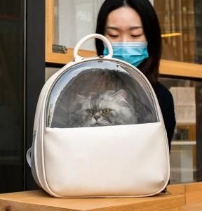 Hot Sale Folding Transparent Pet Carrier Travel Backpack Bag Pet Products C