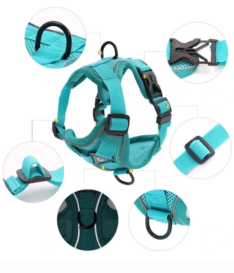 Dog Harness with 150cm Leash Set No Pull Dog Vest