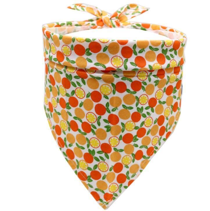 Multiple Pattern Summer Fruit Dog Bandana with Fast Delivery