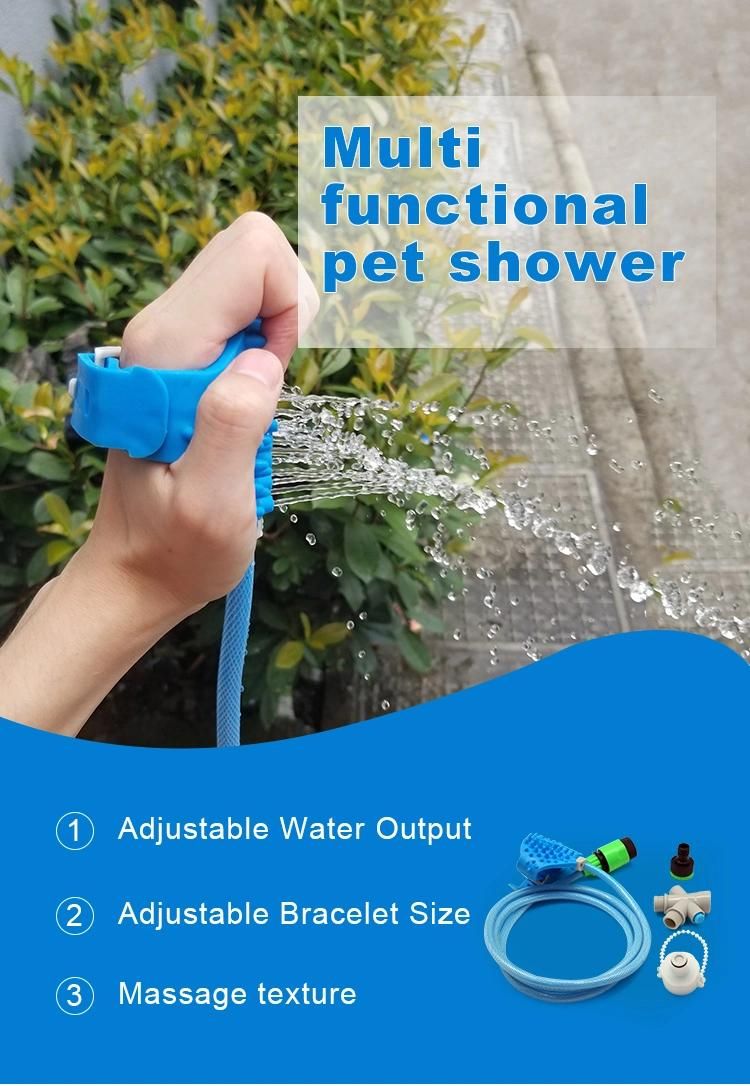 East Pet Accessories Bathing Tool Sprayer Shower, Dog Massage Design Clean Brush, Cat Wash Grooming Gloves