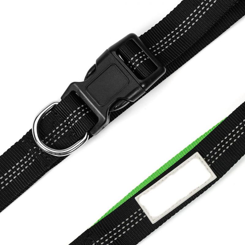 Dual Handle Reflective Shock Absorbing Bungee Dog Leash