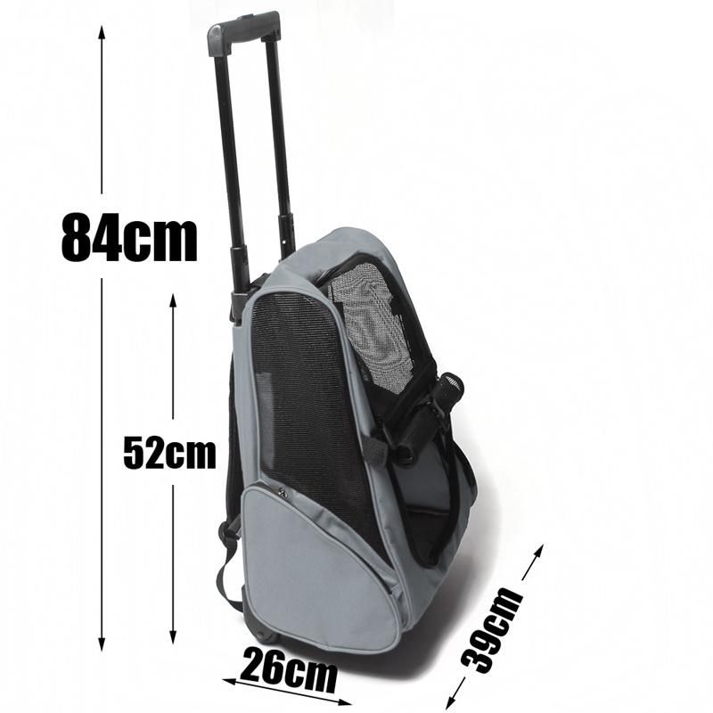 Dog Stroller Cat Backpack Carry Pet Travel Bag with Wheels