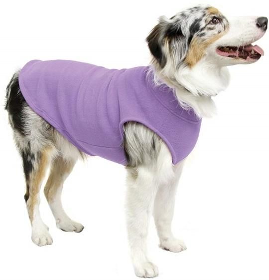 Fleece Dog Coats Easy on & off Dog Overalls
